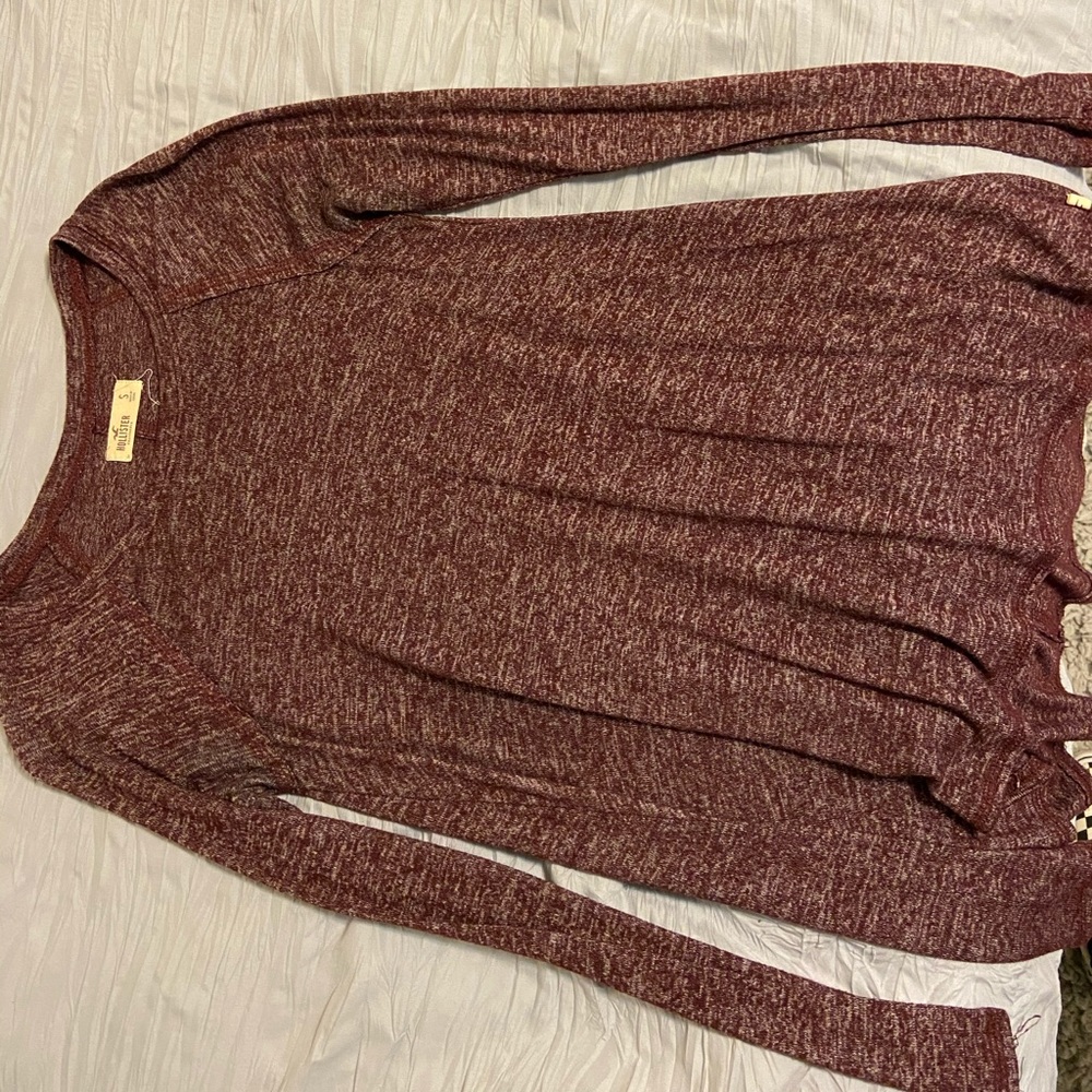 Flowy Maroon Hollister long sleeve